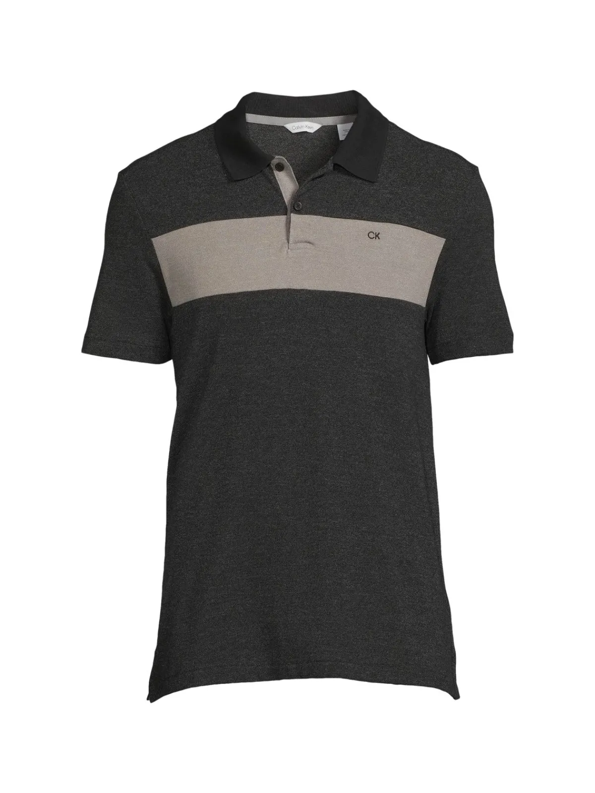 Calvin Klein Polos|Mocktwist Colorblock Pique Polo Black