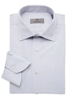 Canali Dress Shirts|Modern Fit Chevron Pattern Dress Shirt Grey