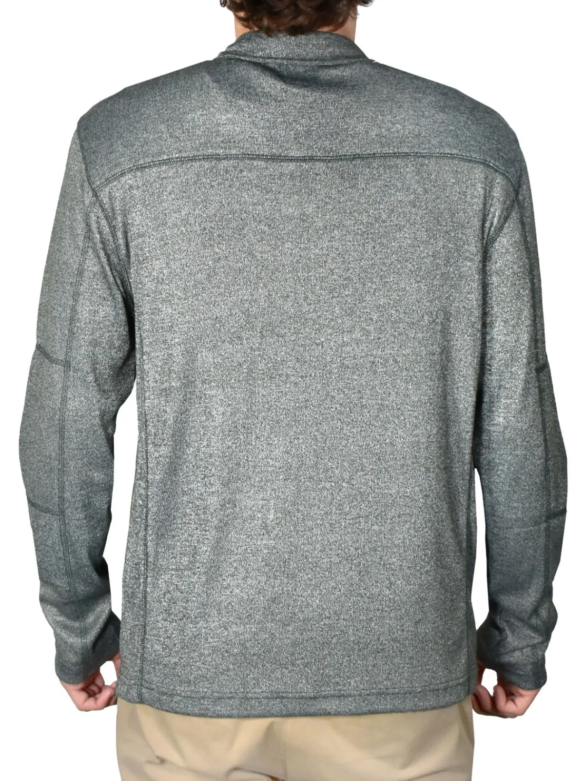 Vintage 1946 Sweatshirts & Hoodies|Modern Fit Space Dye Mockneck Half Zip Sweater Olive