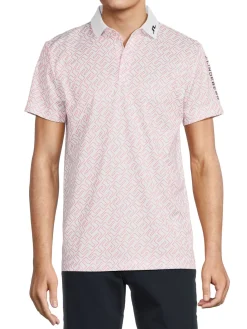 J.Lindeberg Activewear|Monogram Print Polo