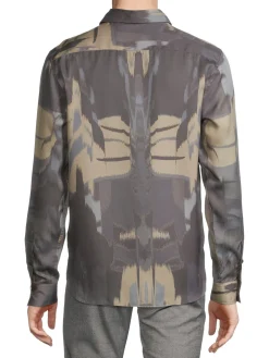 Ted Baker London Casual Button-Down Shirts|Mordun Abstract Shirt Grey