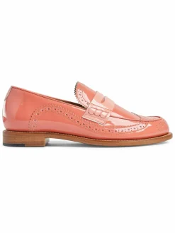 OFFICE OF ANGELA SCOTT Ms. Charlotte Patent Leather Brogue Penny Loafers