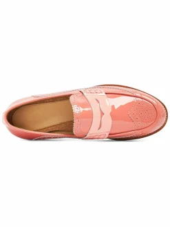 OFFICE OF ANGELA SCOTT Ms. Charlotte Patent Leather Brogue Penny Loafers