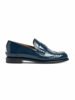 OFFICE OF ANGELA SCOTT Ms. Charlotte Patent Leather Brogue Penny Loafers