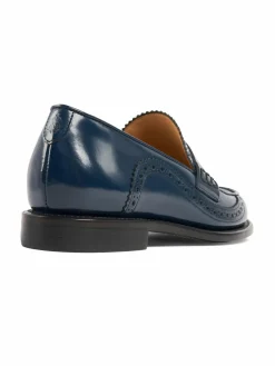 OFFICE OF ANGELA SCOTT Ms. Charlotte Patent Leather Brogue Penny Loafers