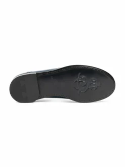 OFFICE OF ANGELA SCOTT Ms. Charlotte Patent Leather Brogue Penny Loafers