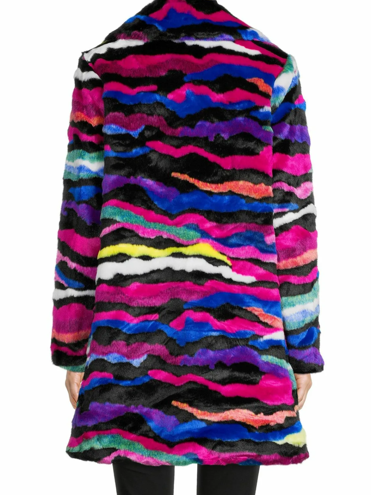 Women Karl Lagerfeld Paris Multicolor Faux Fur Coat