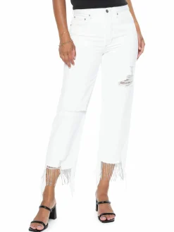 Women Blue Revival Nash Vegas High Rise Distressed & Cropped Jeans