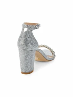 Stuart Weitzman Nearlynude Hishine Embellished Sandals