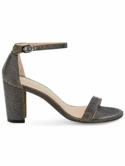 Stuart Weitzman Nearlynude Textured Sandals