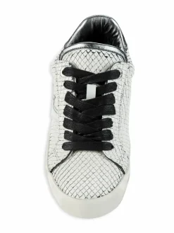 Zadig & Voltaire Neo Keith Snakeskin Embossed Leather Sneakers