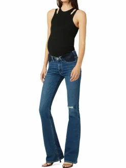 Women Hudson Nico Mid Rise Boot Cut Maternity Jeans