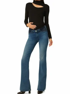 Women Hudson Nico Mid Rise Bootcut Maternity Jeans