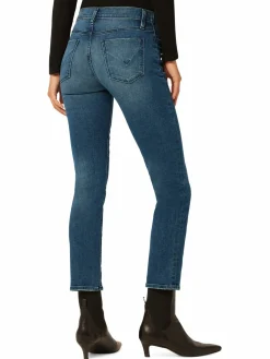 Women Hudson Nico Mid Rise Straight Ankle Maternity Jeans