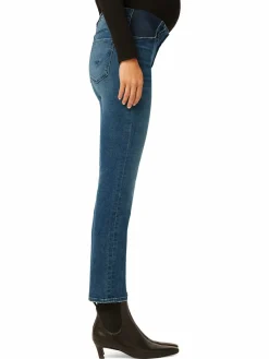Women Hudson Nico Mid Rise Straight Ankle Maternity Jeans