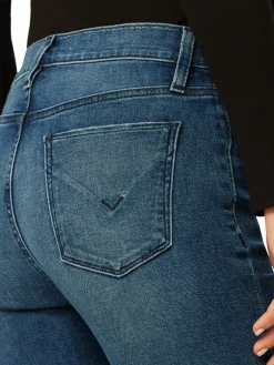 Women Hudson Nico Mid Rise Straight Ankle Maternity Jeans
