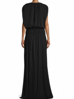 Women Ramy Brook Nikita V-Neck Draped Gown