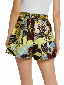 Women Tanya Taylor Nikiya Belted Floral Shorts