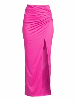 Women Area Stars Nikki Ruched Slit Maxi Skirt