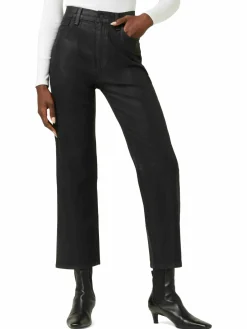 Women Hudson Noa High Rise Coated Straight Crop Jeans