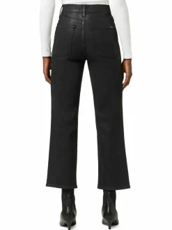 Women Hudson Noa High Rise Coated Straight Crop Jeans