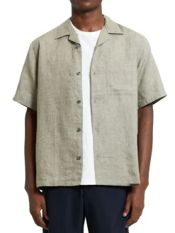 Theory Linen|Noll Short Sleeve Linen Shirt