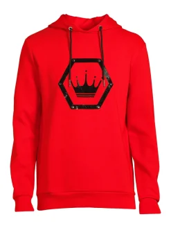 Bertigo Activewear|Oberon Graphic Hoodie Red