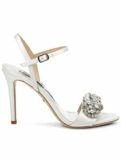 Badgley Mischka Odelia Satin Stiletto Sandals