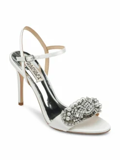 Badgley Mischka Odelia Satin Stiletto Sandals