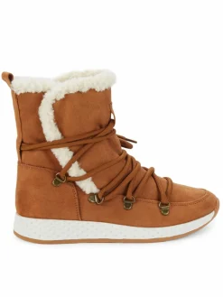 J/SLIDES Oliver Wp Microsuede & Faux Fur-Lined Boots