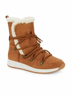 J/SLIDES Oliver Wp Microsuede & Faux Fur-Lined Boots
