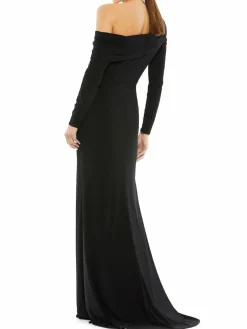Women Mac Duggal One Shoulder Column Gown