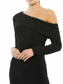 Women Mac Duggal One Shoulder Column Gown