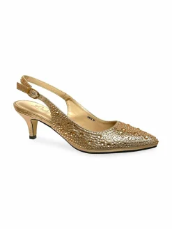 Ninety Union Onyx Embellished Slingback Pumps