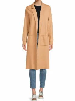 Women Saks Fifth Avenue Open Front Longline Jacket