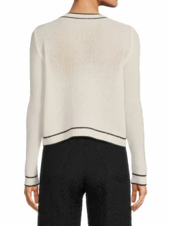 Women Saks Fifth Avenue Outline Cashmere Cardigan