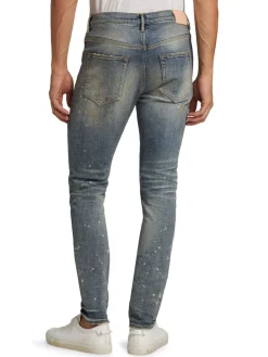 Purple Brand Jeans|P002 Ripped Drop Fit Slim Jeans Vintage
