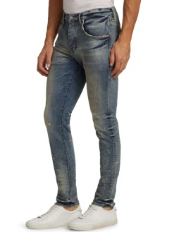 Purple Brand Jeans|P002 Ripped Drop Fit Slim Jeans Vintage