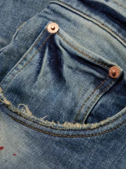 Purple Brand Jeans|P002 Ripped Drop Fit Slim Jeans Vintage