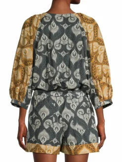 Women Agua Bendita Pacifico Linnea Fera Leaf Romper
