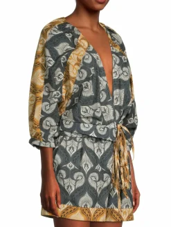 Women Agua Bendita Pacifico Linnea Fera Leaf Romper