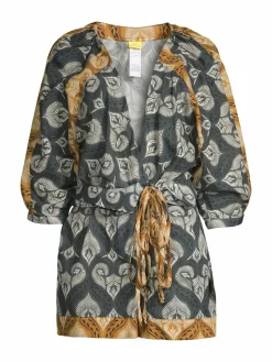 Women Agua Bendita Pacifico Linnea Fera Leaf Romper