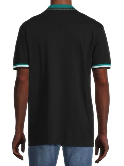 BOSS Polos|Paddy 1 Tipped Logo Polo Black