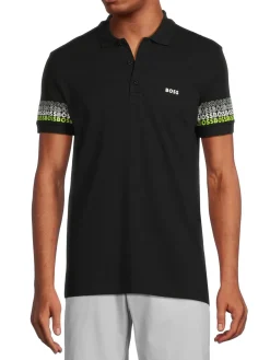 BOSS Polos|Paddy Logo Polo Black