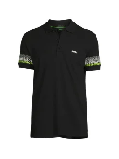 BOSS Polos|Paddy Logo Polo Black