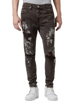 Hudson Jeans|Painted Zack Skinny Fit Jeans Chocolate