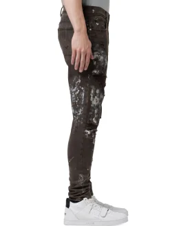 Hudson Jeans|Painted Zack Skinny Fit Jeans Chocolate