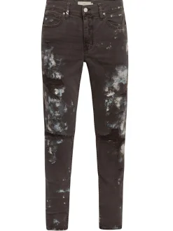 Hudson Jeans|Painted Zack Skinny Fit Jeans Chocolate
