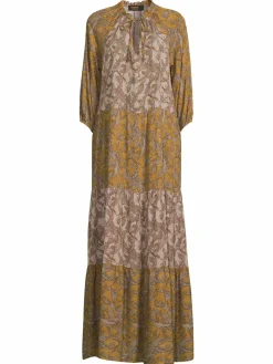Women Renee C. Paisley Print Tiered Maxi Dress