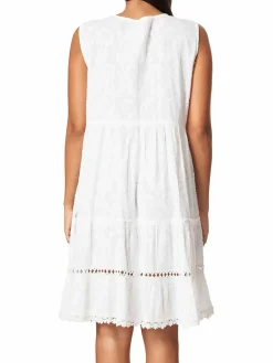 Women La Moda Clothing Paisley Tiered Cover Up Dress